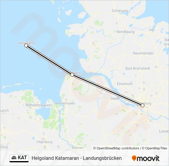 KAT Ferry Line Map