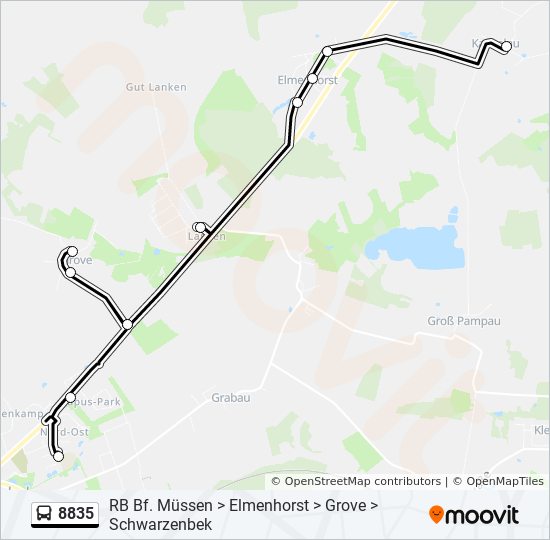 8835 Route: Schedules, Stops u0026 Maps - Kankelau