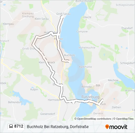 8712 Bus Line Map