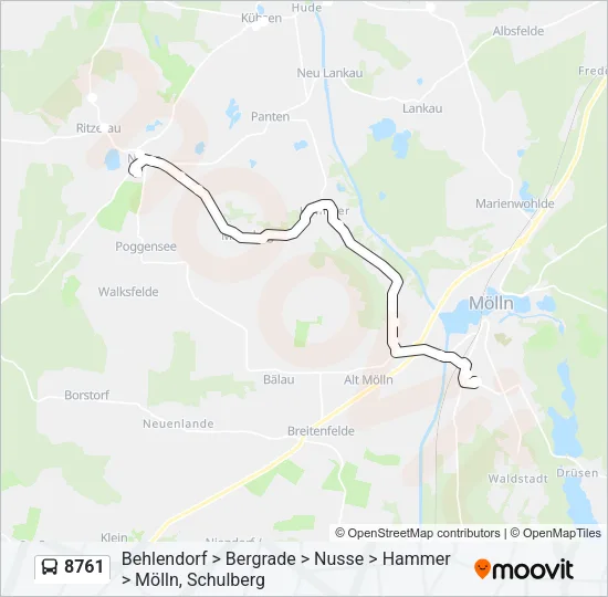 8761 Bus Line Map