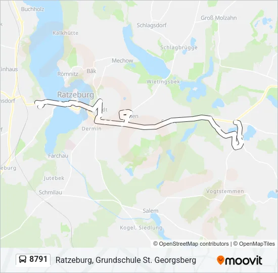 8791 Bus Line Map