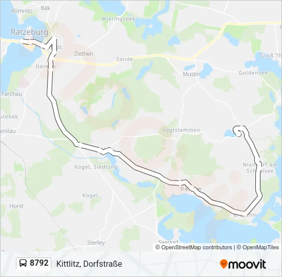 8792 Bus Line Map
