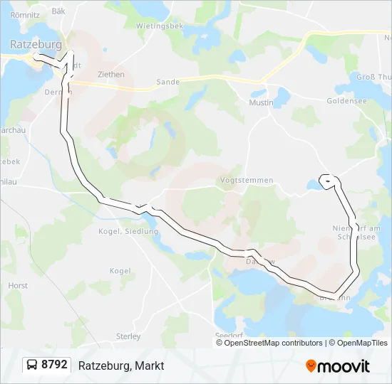 8792 Bus Line Map