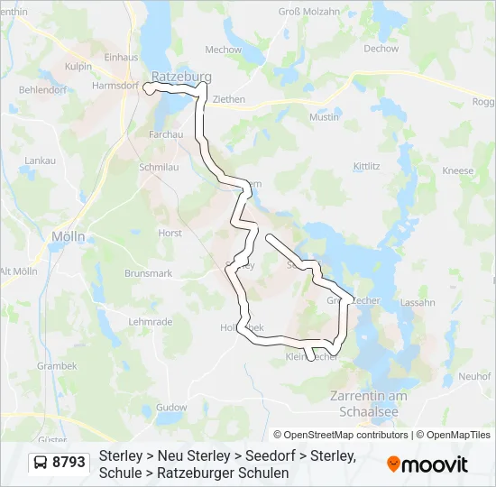 8793 Bus Line Map