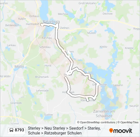 8793 Bus Line Map