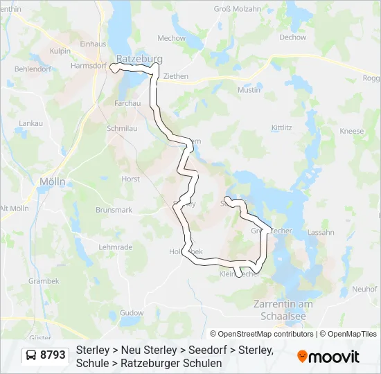 8793 Bus Line Map