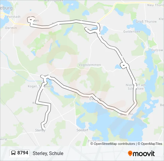 8794 Bus Line Map