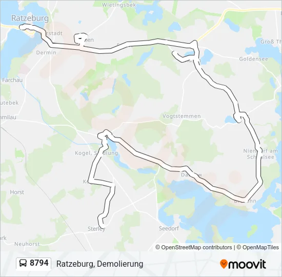 8794 Bus Line Map