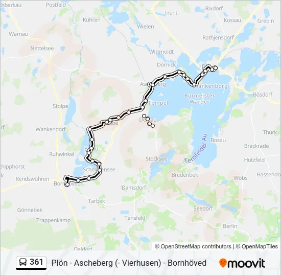 361 Bus Line Map