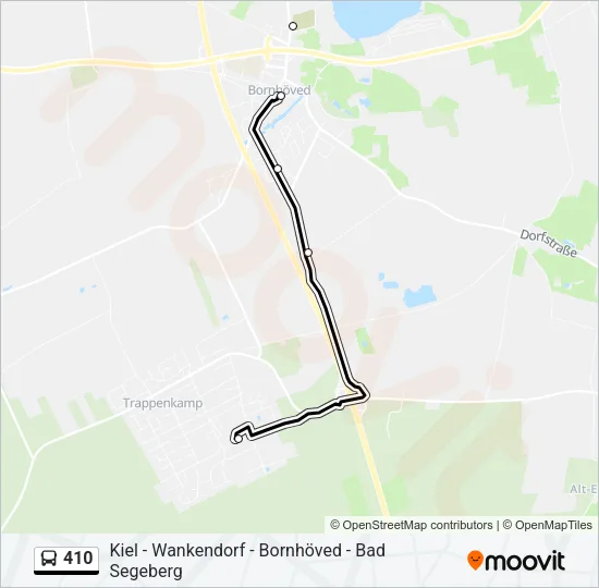 410 Bus Line Map