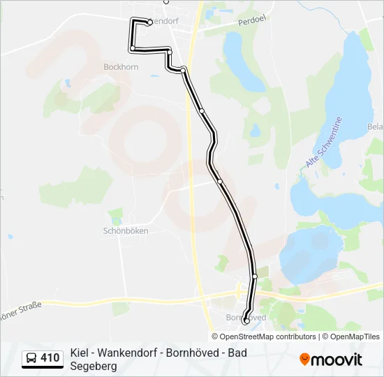 410 Bus Line Map