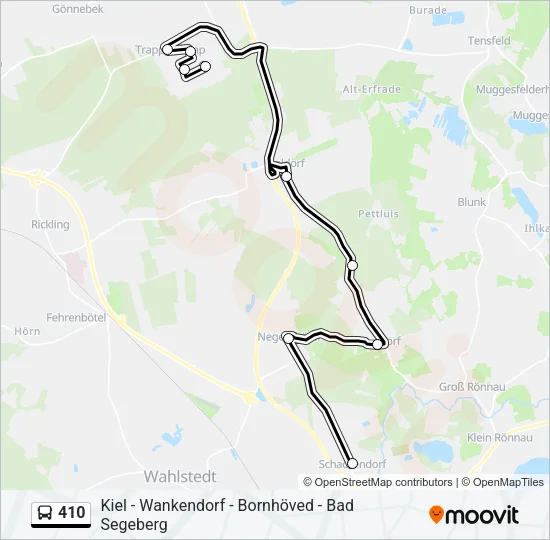 410 Bus Line Map