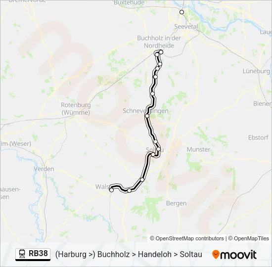 RB38 Train Line Map