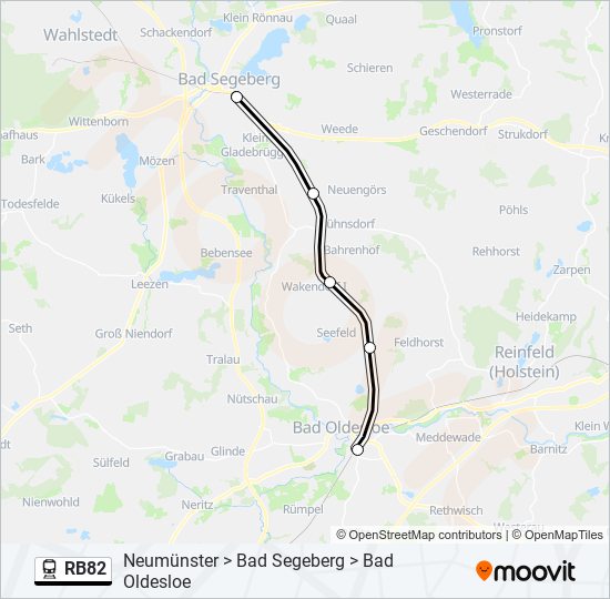 RB82 train Line Map