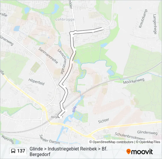 137 Bus Line Map