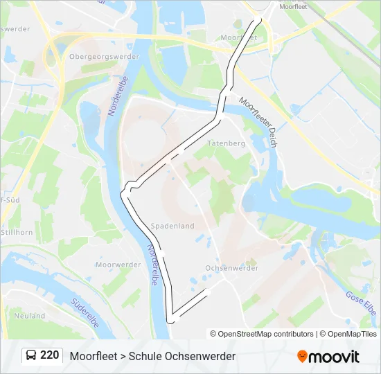 220 Bus Line Map