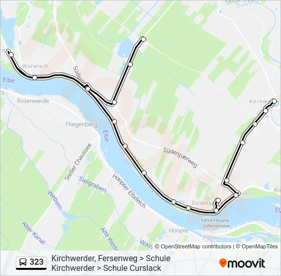 323 Bus Line Map