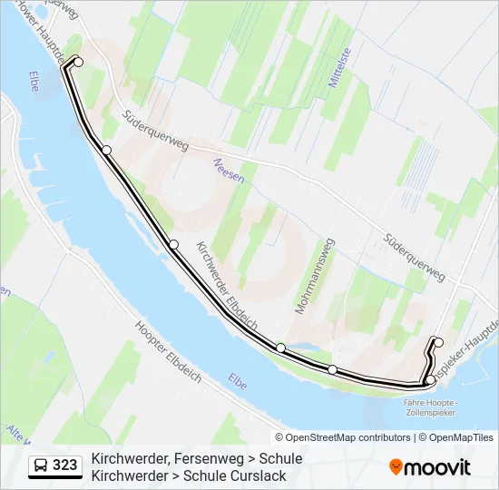 323 Bus Line Map