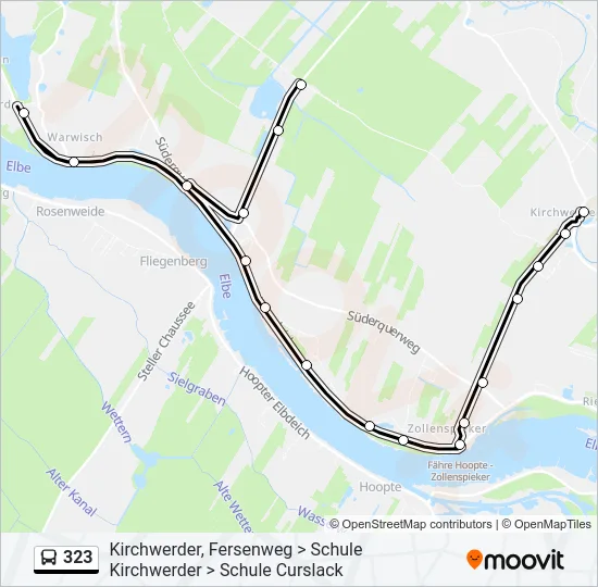 323 Bus Line Map