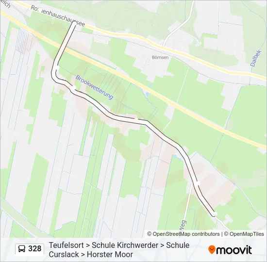 328 Bus Line Map