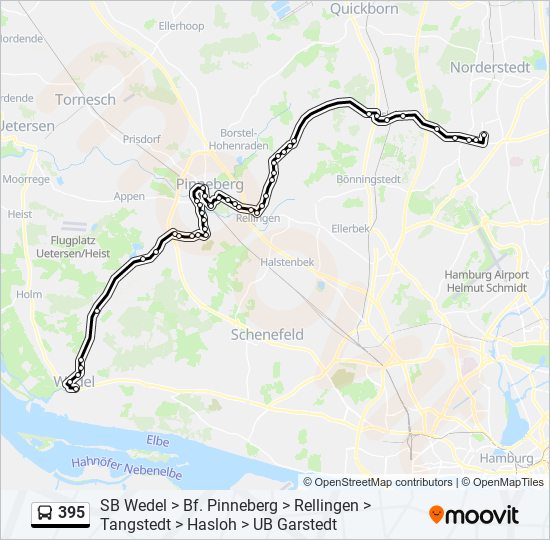 395 Route: Schedules, Stops & Maps - S Wedel (Updated)
