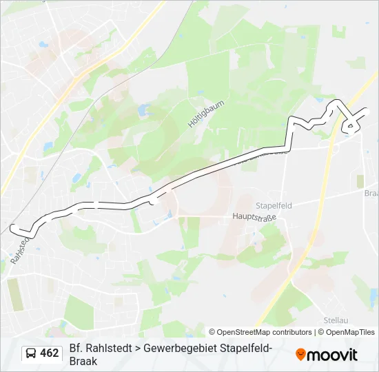 462 Bus Line Map