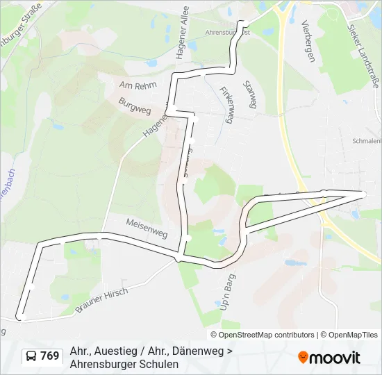 769 Bus Line Map