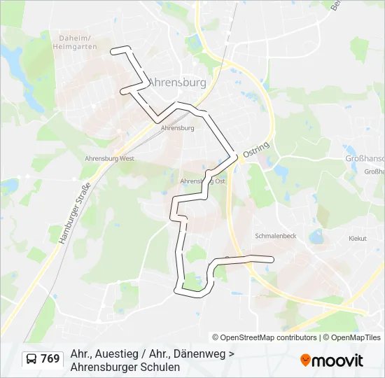 769 Bus Line Map