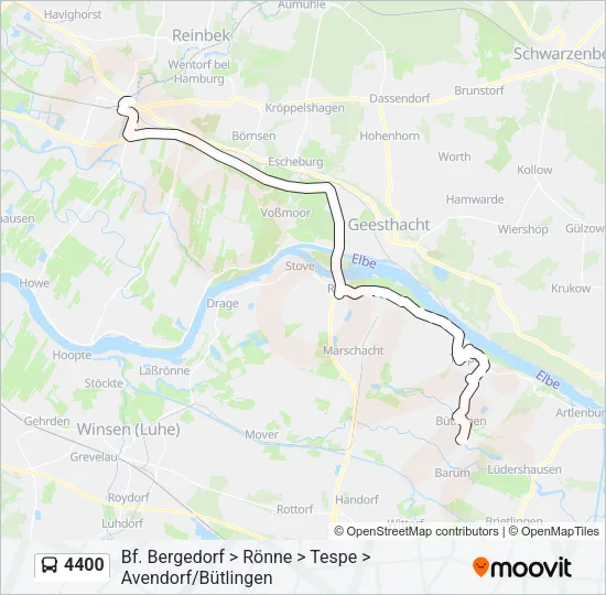 4400 Bus Line Map