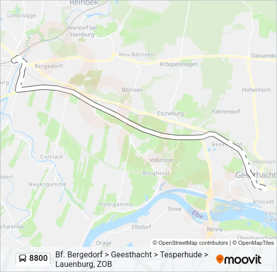 8800 Bus Line Map