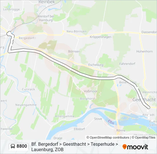 8800 Bus Line Map