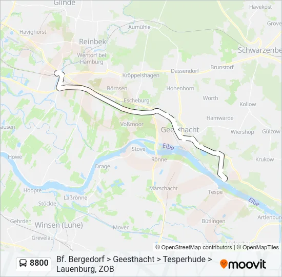 8800 Bus Line Map