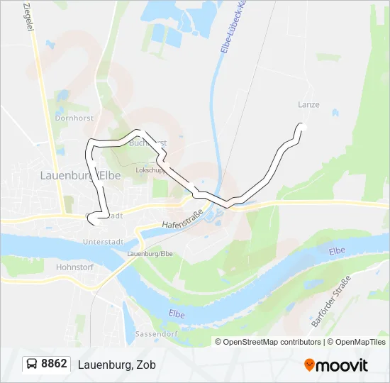 8862 Bus Line Map
