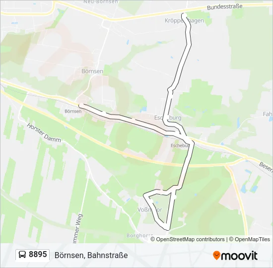 Автобус 8895: карта маршрута