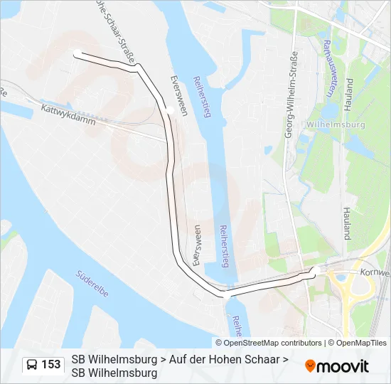 153 Bus Line Map