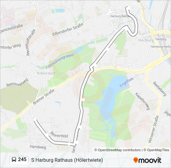 245 Bus Line Map