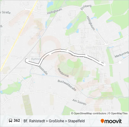 Автобус 362: карта маршрута