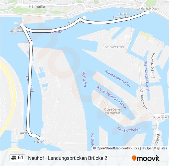 61 Ferry Line Map