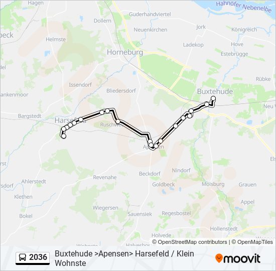 2036 bus Line Map