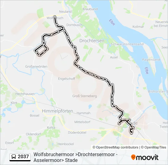 2037 Bus Line Map