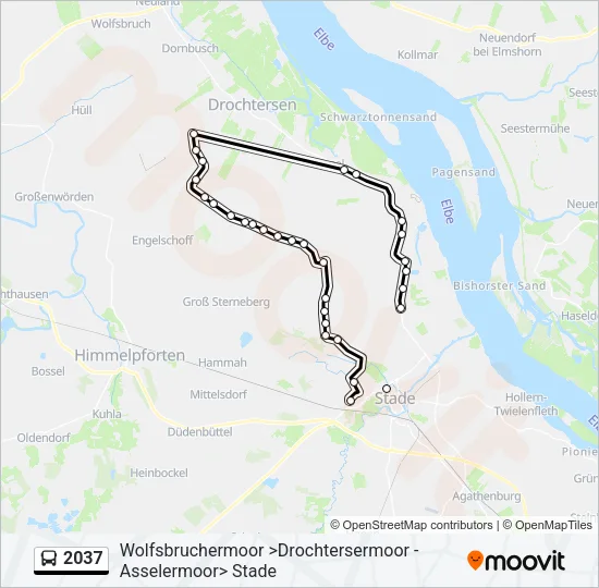 2037 Bus Line Map