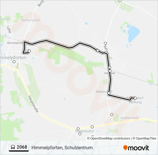 2068 Bus Line Map