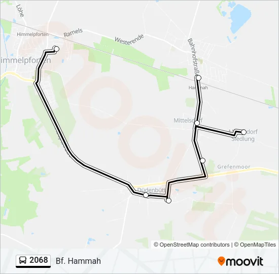 2068 Bus Line Map
