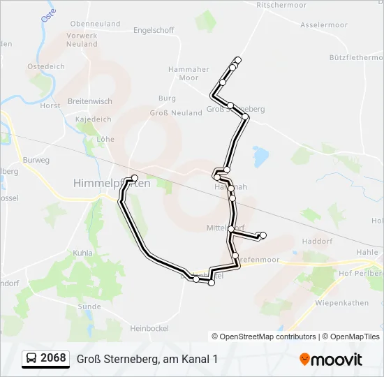 2068 Bus Line Map