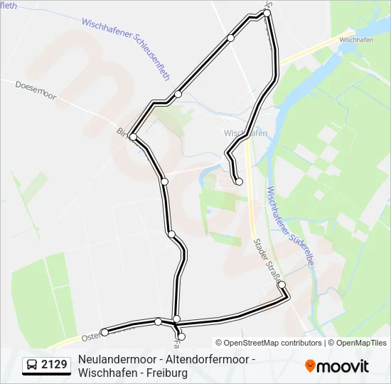 Автобус 2129: карта маршрута
