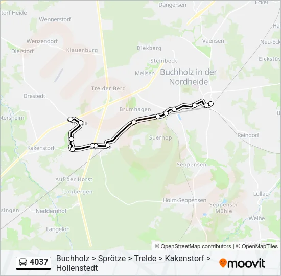 4037 Bus Line Map