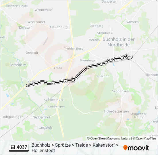 4037 Bus Line Map