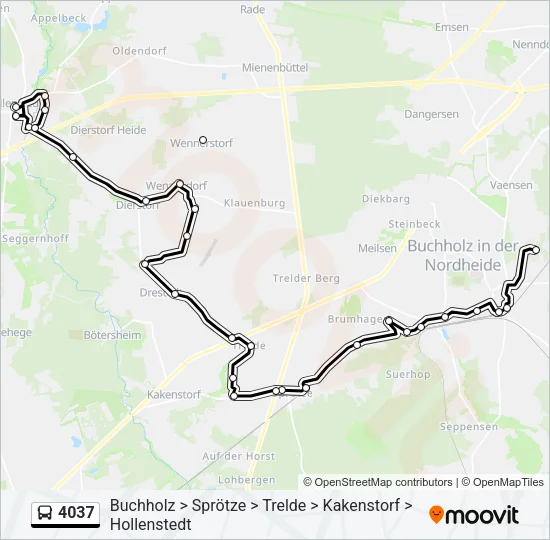 4037 Bus Line Map