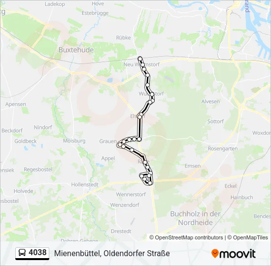 4038 Bus Line Map
