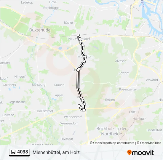 4038 Bus Line Map